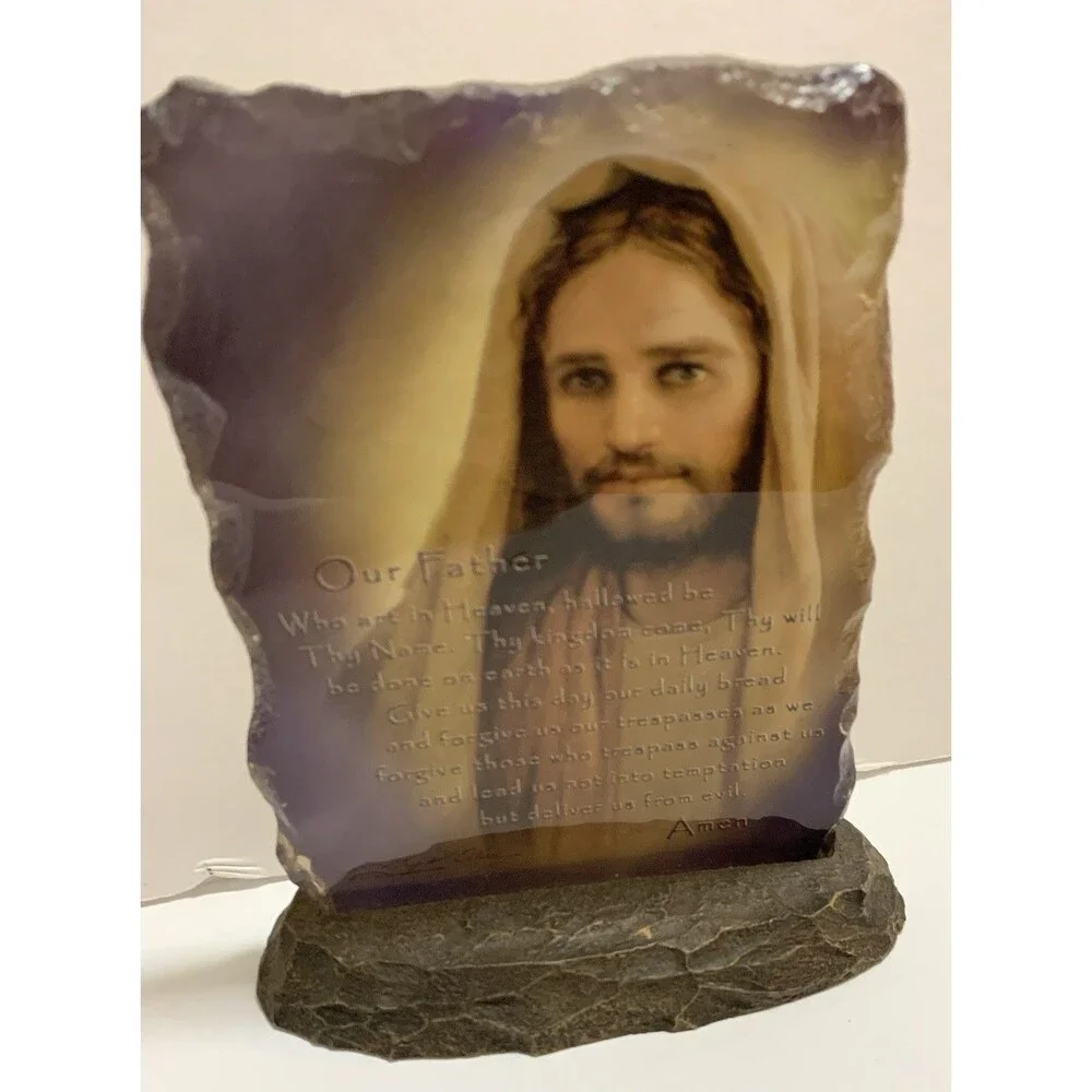 Bradford Exchange Reflections of Faith "The Lord’s Prayer” Plaque Greg Olsen - Picture 7 of 11